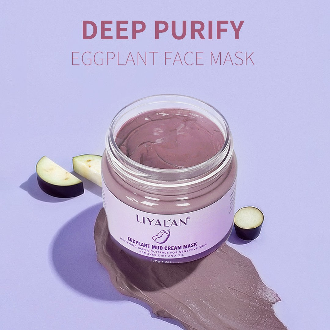 Eggplant Deep Cleansing Mud Cream Mask